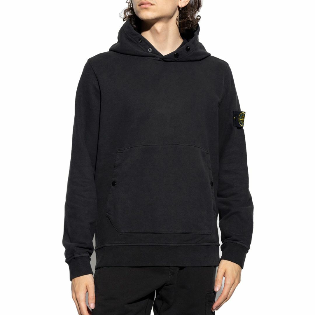 ストーンアイランド stoneisland 未使用 パーカー フーディ 黒 L