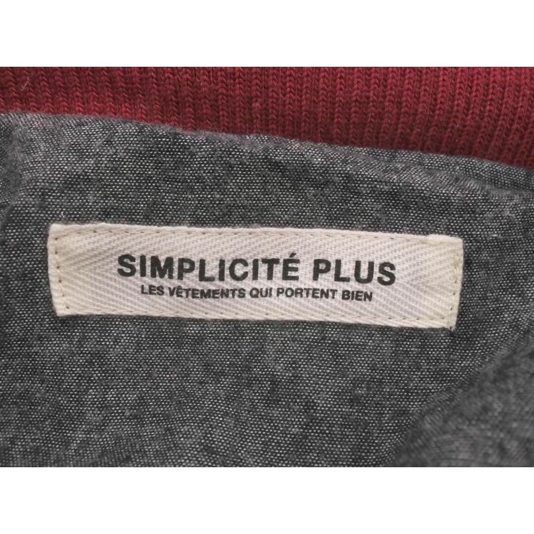 simplicite シンプリシテェ PLUS ウール混 ダウン ジャケット size38/赤 ◆■ メンズ