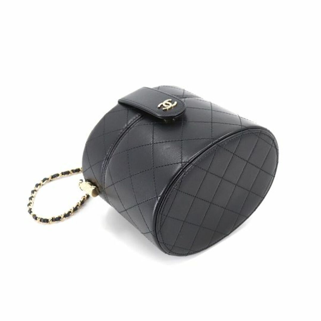 未使用 シャネル CHANEL マトラッセ バニティ チェーン ショルダー バッグ レザー ブラック AP1616 VLP 90197589