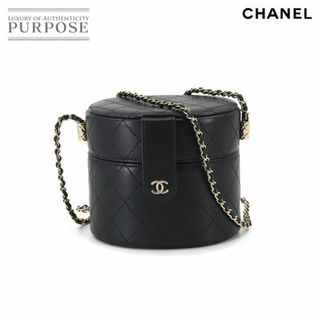 未使用 シャネル CHANEL マトラッセ バニティ チェーン ショルダー バッグ レザー ブラック AP1616 VLP 90197589