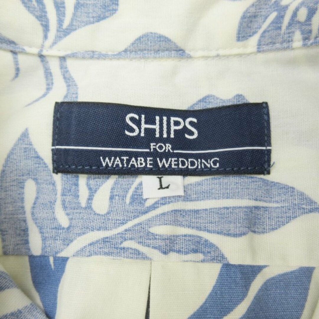 SHIPS(シップス)の美品 シップス × ワタベウェディング ショートスリーブ シャツ 半袖 L メンズのトップス(シャツ)の商品写真