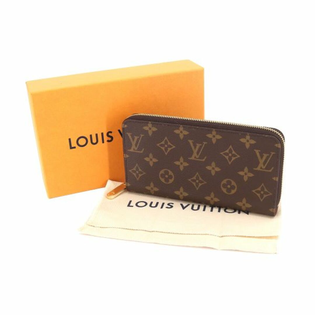 未使用 展示品 ルイ ヴィトン LOUIS VUITTON モノグラム ジッピー ウォレット ラウンドファスナー 長財布 ブラウン M42616  RFID VLP 90199672