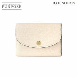 ルイヴィトン(LOUIS VUITTON)の未使用 展示品 ルイ ヴィトン LOUIS VUITTON モノグラム アンプラント ポルトモネ ロザリ 二つ折り 財布 クレーム M81445 RFID 90201725(財布)