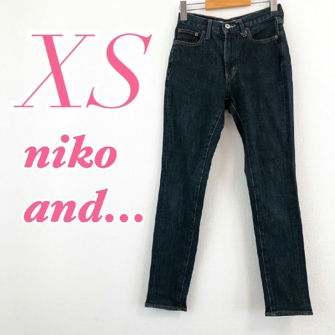 niko and… ニコアンド　デニムパンツ　ジーンズ　カジュアル　ブルー　XS