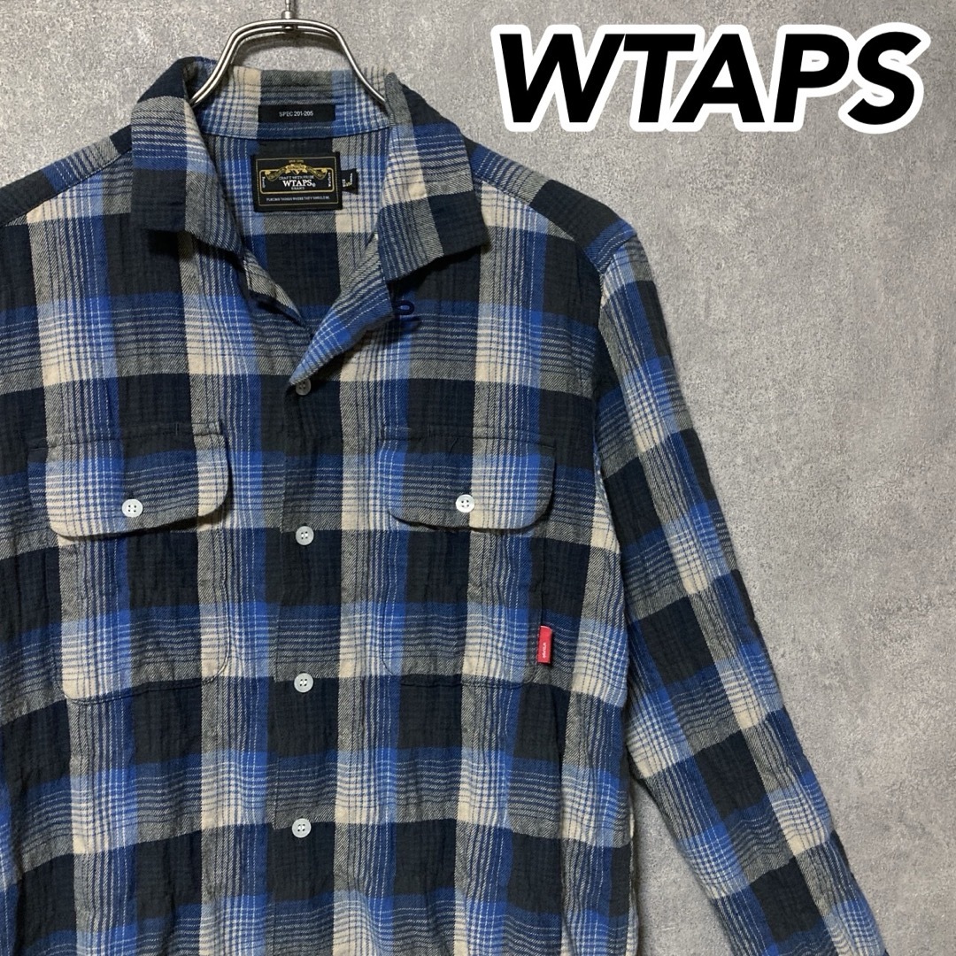 WTAPS ダブルタップス ヴィンテージ シワ 加工 チェック シャツ 長袖