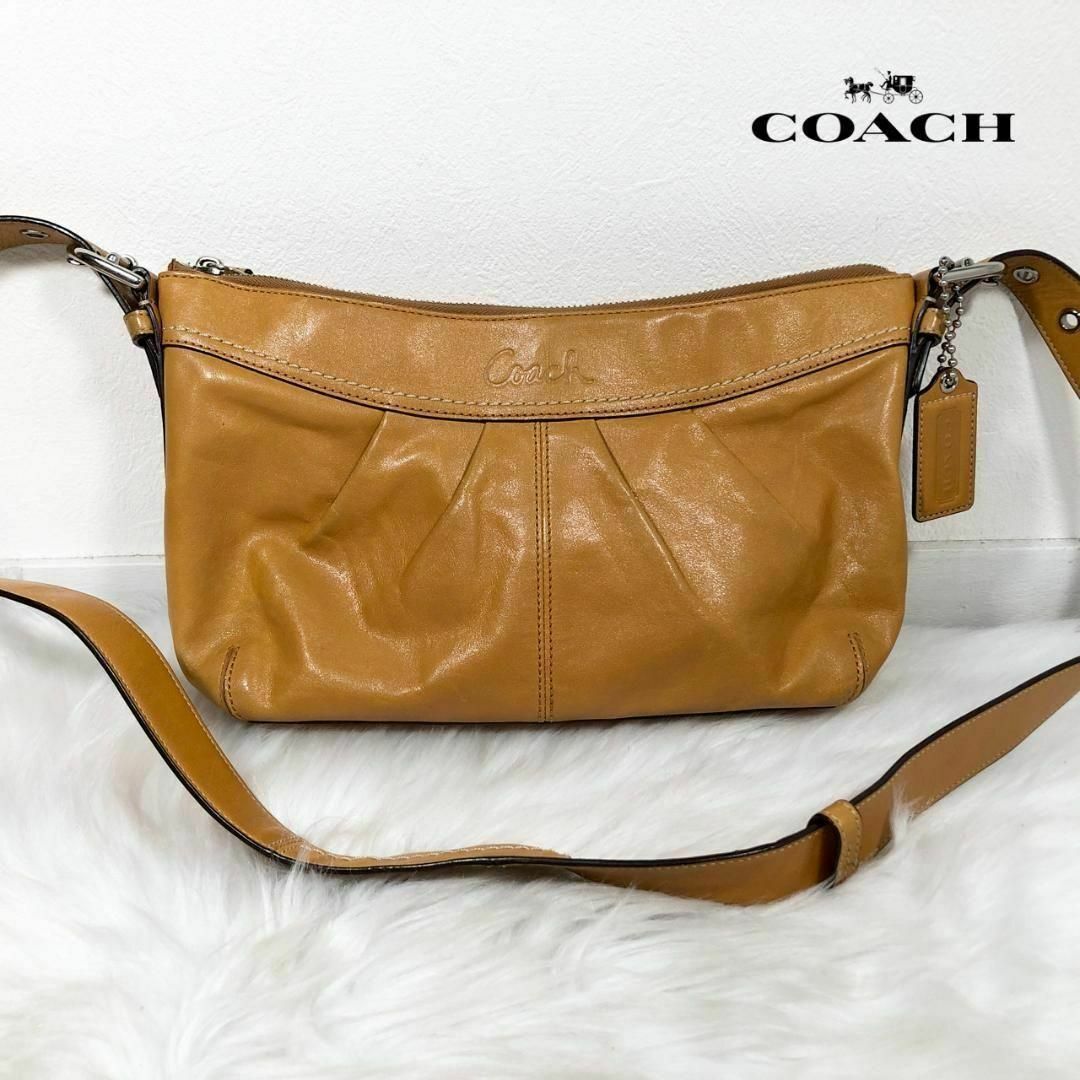 コーチ COACH レザー ショルダーバッグ チャーム