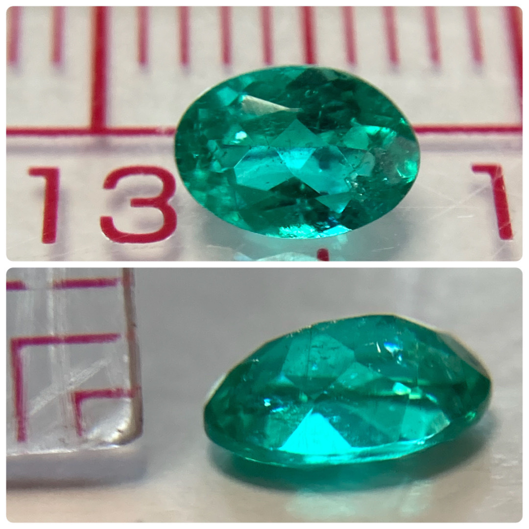 天然パライバトルマリン ルース 0.333ct  ブラジル産  ハンドメイドの素材/材料(各種パーツ)の商品写真