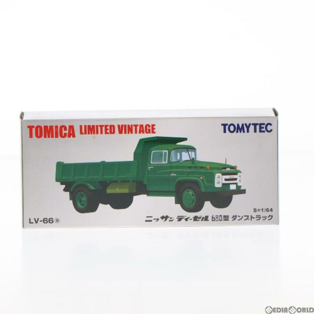 トミカリミテッドヴィンテージ 1/64 TLV-66b ニッサン ディーゼル 680型 ダンプトラック 国道事務所(ライトグリーン) 完成品 ミニカー(217930) TOMYTEC(トミーテック)