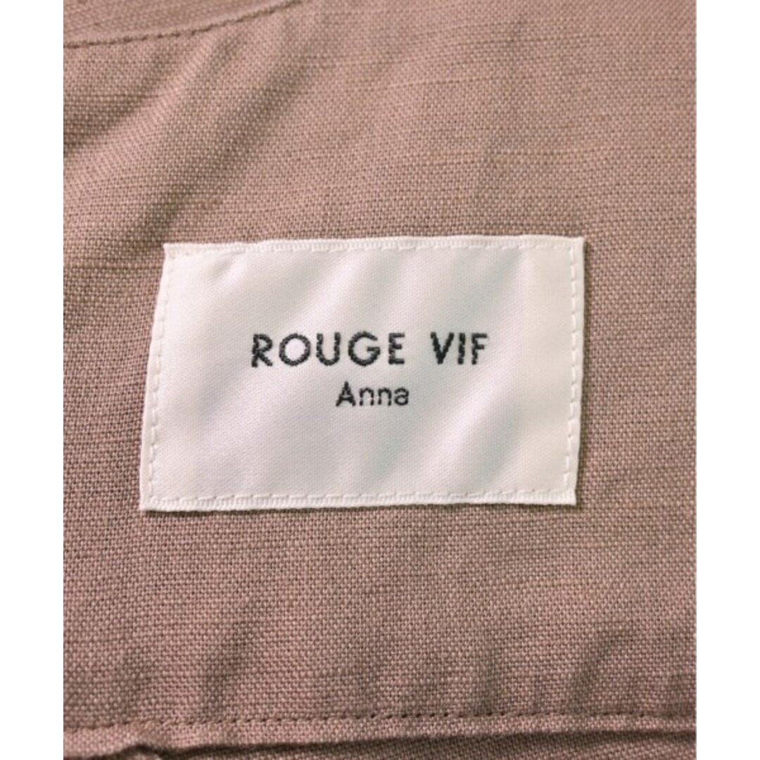 Rouge vif(ルージュヴィフ)のRouge vif ルージュヴィフ ワンピース -(S位) 茶 【古着】【中古】 レディースのワンピース(ひざ丈ワンピース)の商品写真