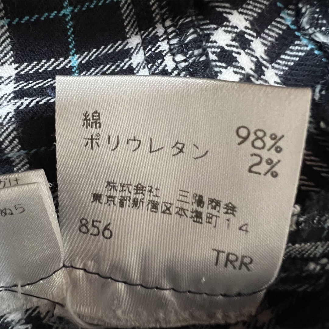 【美品】バーバリーズ チェックパンツ ネイビー 160cm S