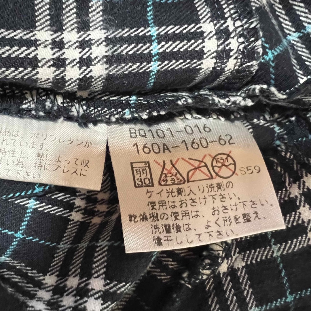 【美品】バーバリーズ チェックパンツ ネイビー 160cm S