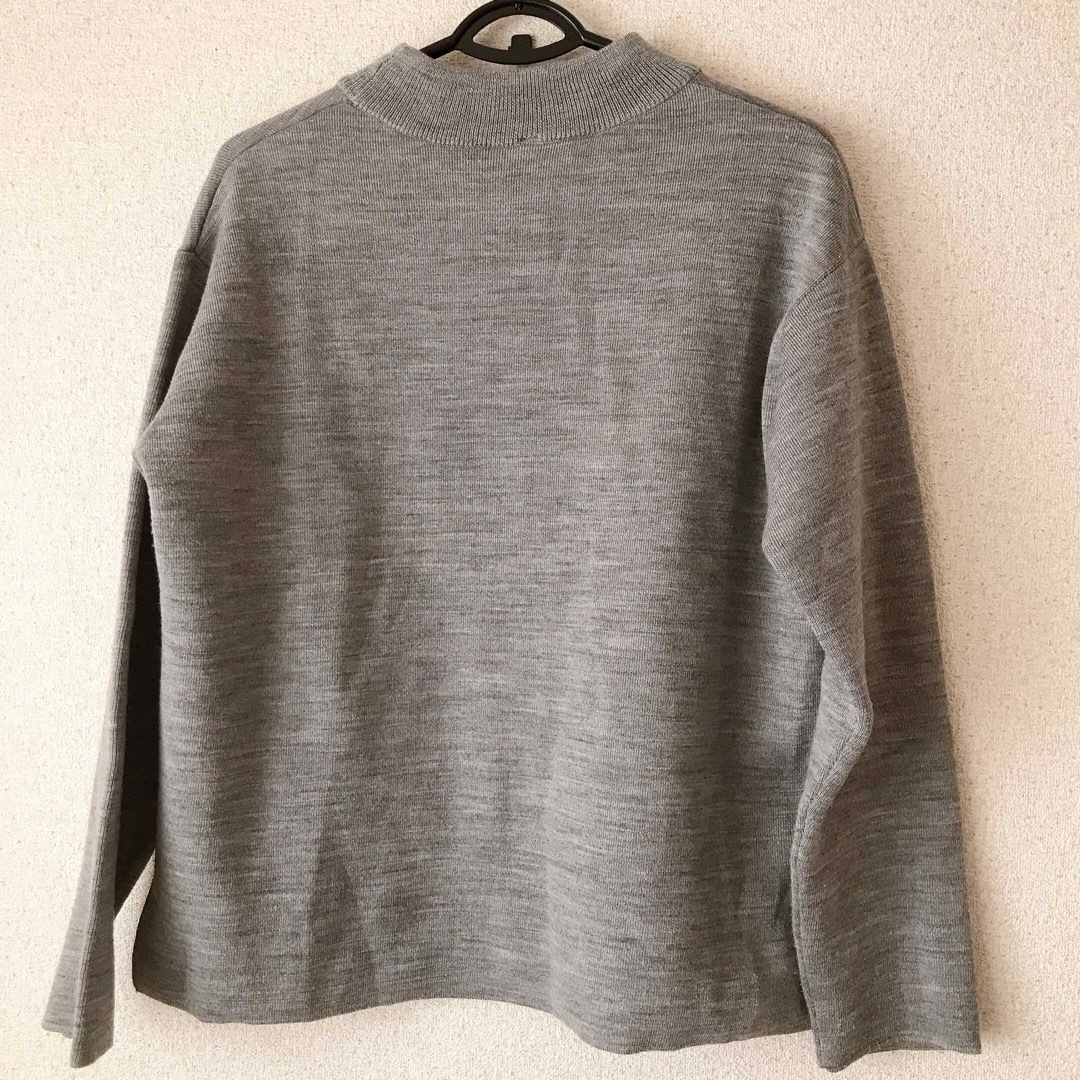 無印良品 メンズXS〜S ニット セーター グレー ハイネック