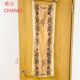 シャネル(CHANEL)の希少　CHANEL シャネル 限定品　シフォンスカーフ　マドモアゼル　シルク(バンダナ/スカーフ)