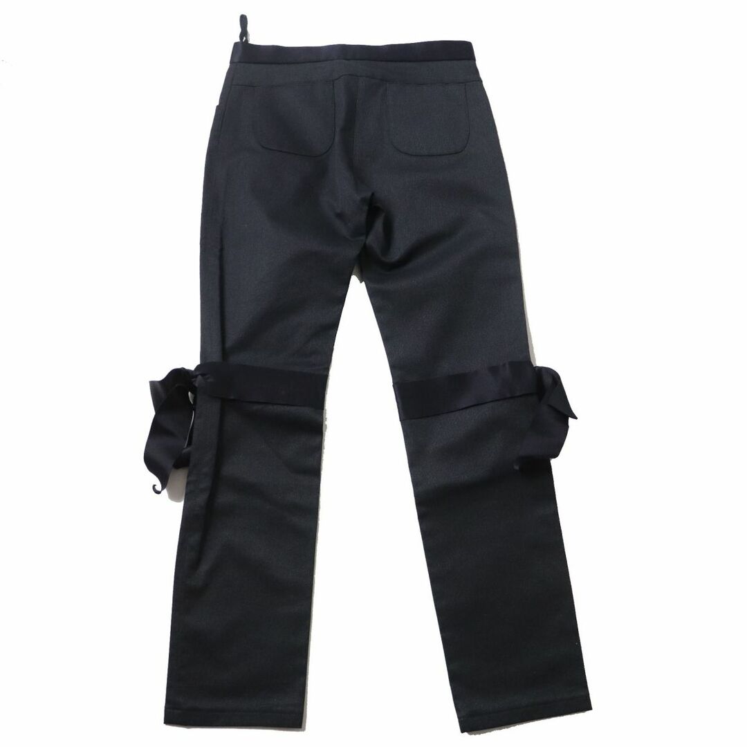 シャネル パンツ リボン付き コットン/シルク グレー P27160 40サイズ