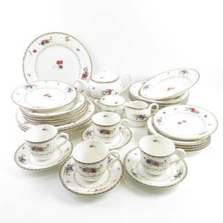 ノリタケ(Noritake)の美品 Noritake ノリタケ CHERRY TIME 食器 ティーセット 26点 ファミリー 茶器 ケーキ デザート コーヒー SY7212A3 (食器)