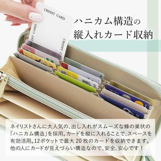 色: グリーン】SONIA REITEL 長財布 縦型カード収納 レディース の通販
