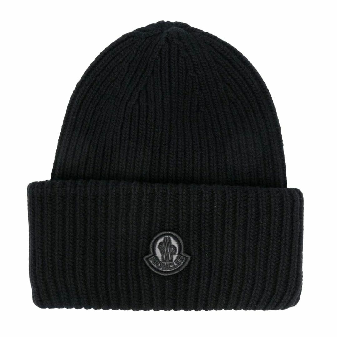 MONCLER(モンクレール)の送料無料 83 MONCLER モンクレール 3B00001 M1241 ブラック ニットキャップ ニット帽 男女兼用 メンズの帽子(ニット帽/ビーニー)の商品写真