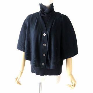 【美品】  sacai / サカイ | 2020SS | プリーツ レイヤード プルオーバー シャツ ブラウス ポンチョ | 1 | ブラック | レディース