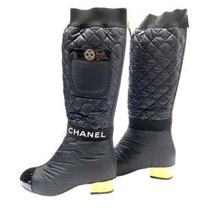 シャネル(CHANEL)の[USED/中古]CHANEL シャネル ブーツ 2wayブーツ ココマーク ナイロン 38 ブラック 中古 tdc-001725-4d(ブーツ)