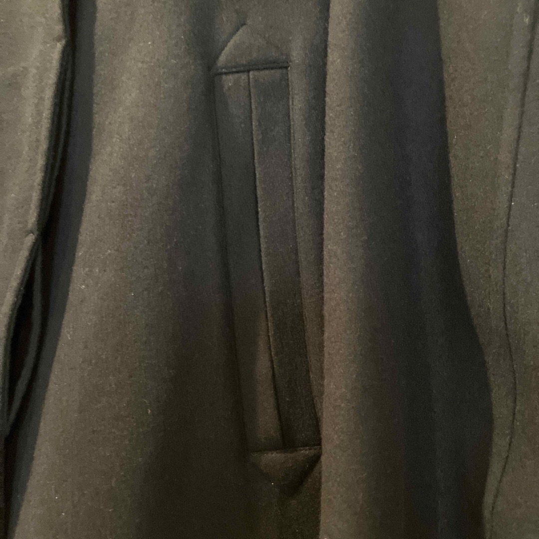 UNIQLO(ユニクロ)の最終値下げ　ユニクロ　プラスj  ダブルフェイスジャケット　黒　Mサイズ レディースのジャケット/アウター(ピーコート)の商品写真