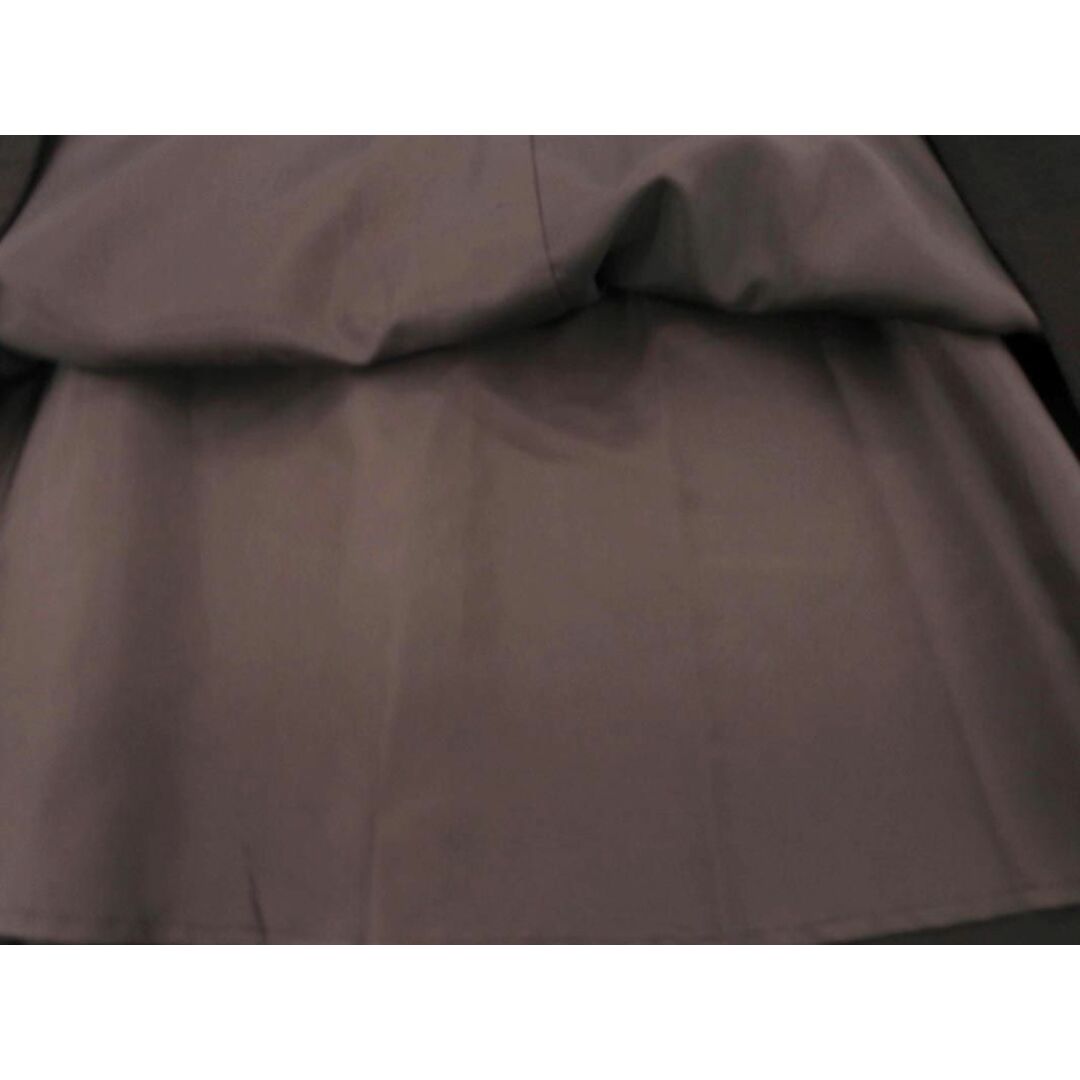 INDIVI(インディヴィ)のINDIVI インディヴィ ウール混 タック Aライン 台形 スカート size36/茶 ◇■ レディース レディースのスカート(ひざ丈スカート)の商品写真