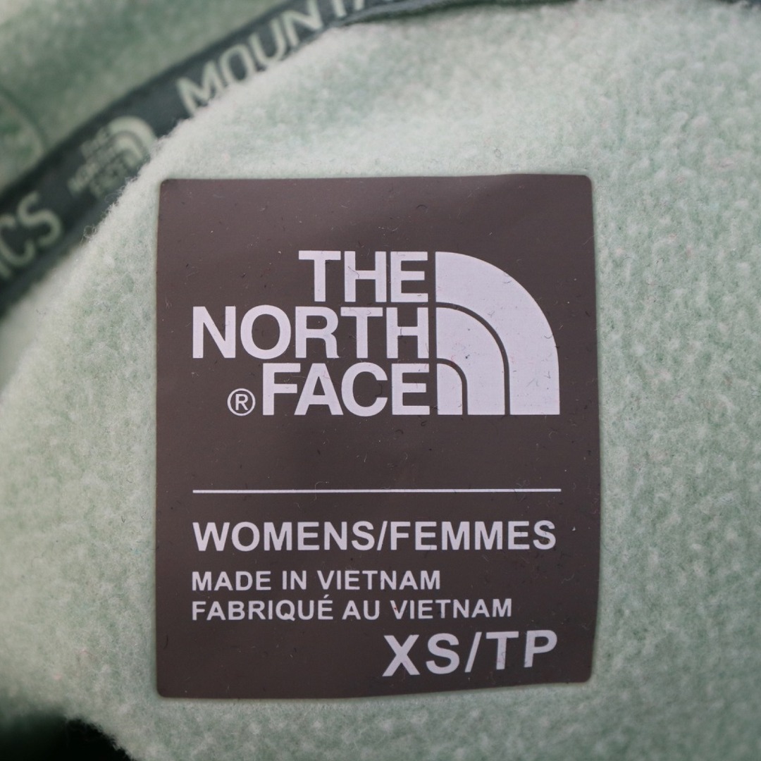 THE NORTH FACE(ザノースフェイス)のTHE NORTH FACE ノースフェイス フルジップパーカー アウトドア ストレッチ ライトグリーン (レディース XS) 中古 古着 O7325 レディースのトップス(パーカー)の商品写真