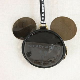 ディズニー(Disney)のディズニー Disney コインケース ミッキーマウス ショルダー 黒 (コインケース/小銭入れ)