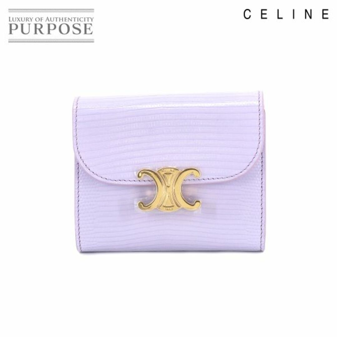 celine 未使用 三つ折り財布 セリーヌ スモールトリオンフウォレット