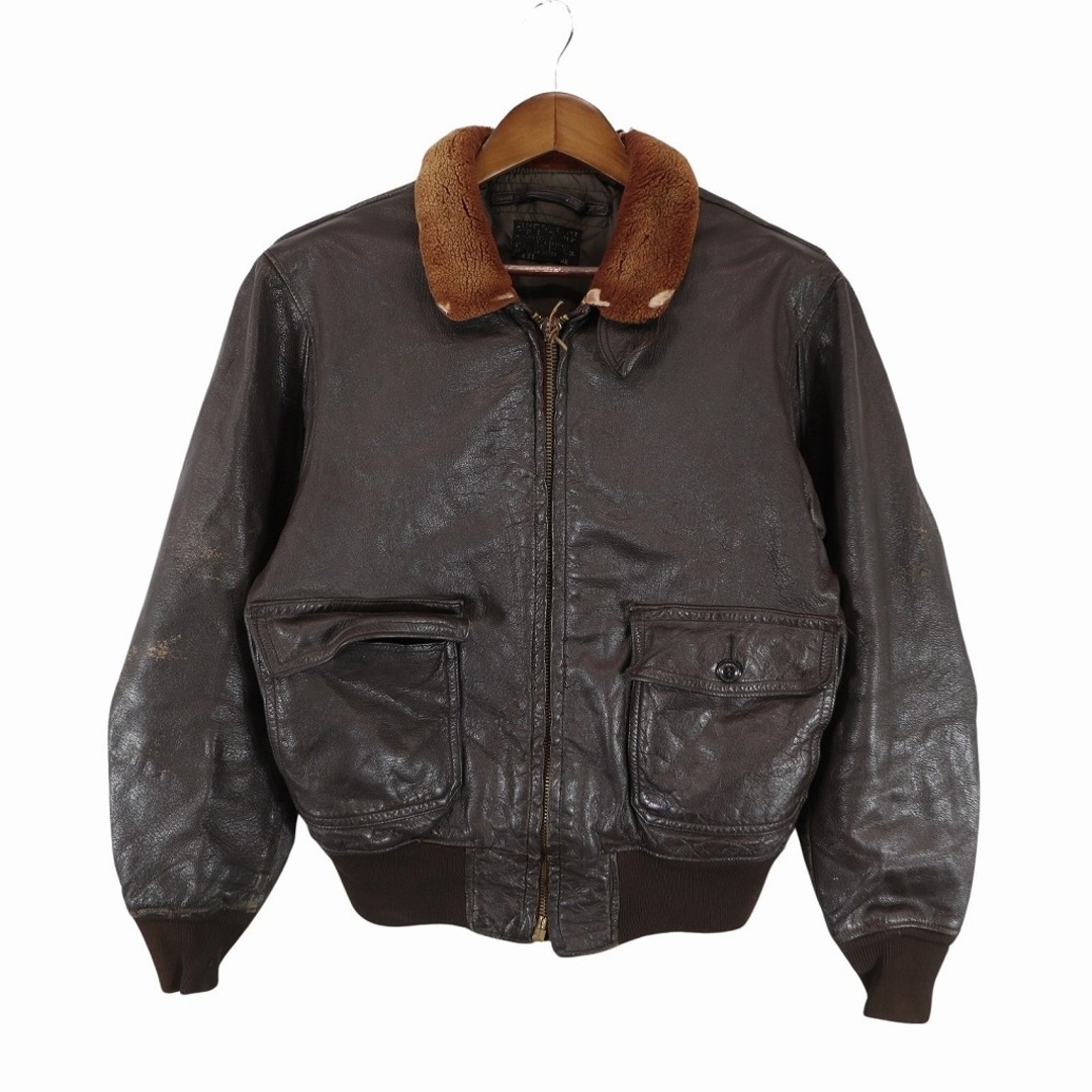 50s USA製 米軍実物 U.S.N G-1 フライトジャケット 42-