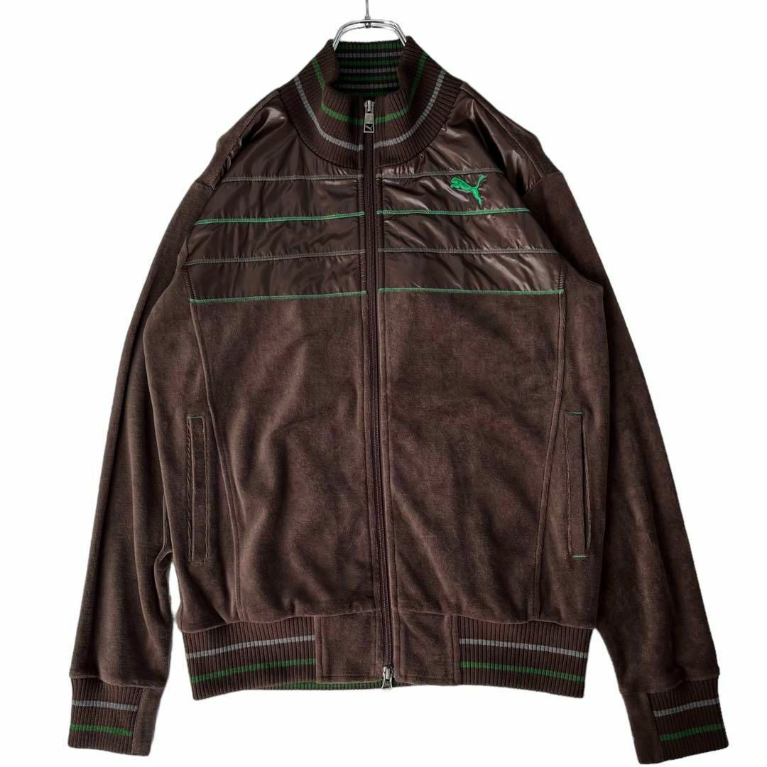 PUMA - 4597 美品✨PUMA ベロアトラックジャケット ダークブラウン