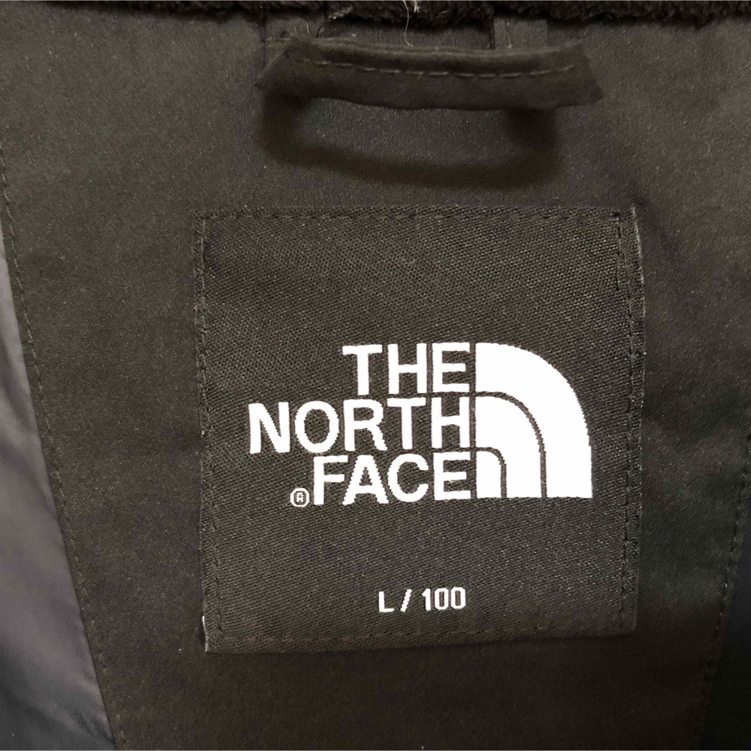 【ノースフェイス】ダウンジャケット　グース　黒　刺繍　ワンポイントロゴKA