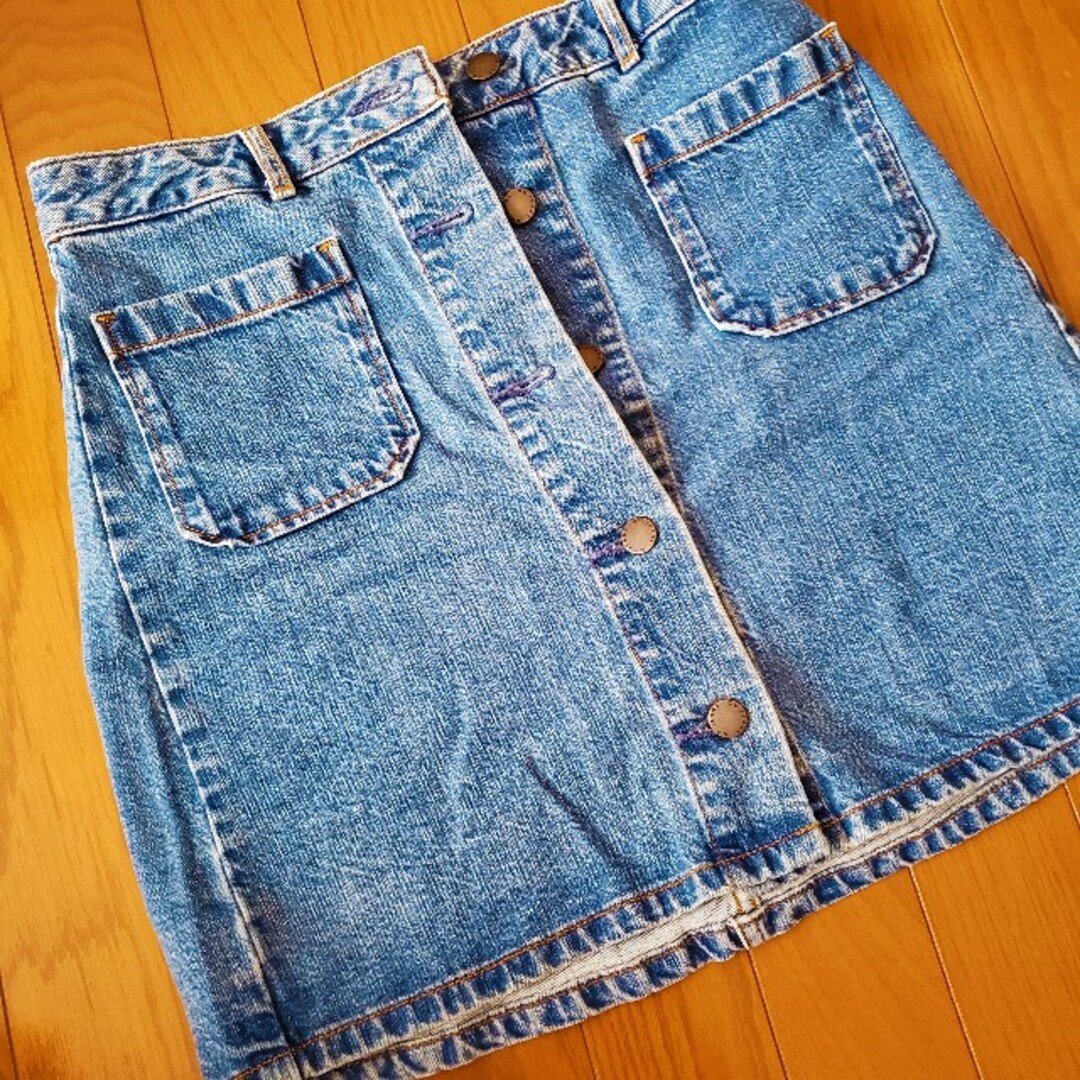 GU(ジーユー)のGUデニムスカート レディースのスカート(ひざ丈スカート)の商品写真