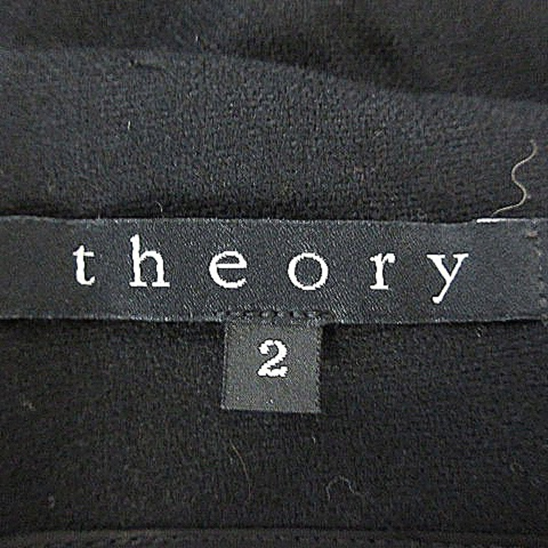 theory(セオリー)のセオリー スカート タイト ひざ丈 バックファスナー 2 黒 ブラック ボトムス レディースのスカート(ひざ丈スカート)の商品写真