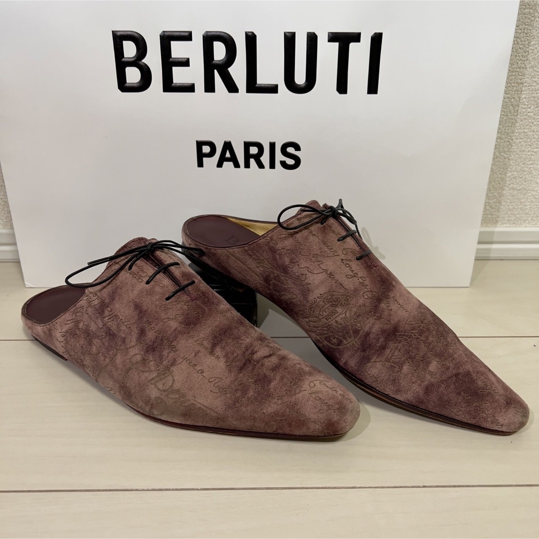 Berluti(ベルルッティ)のベルルッティ　カリグラフィースクリットスウェードサンダル メンズの靴/シューズ(スリッポン/モカシン)の商品写真