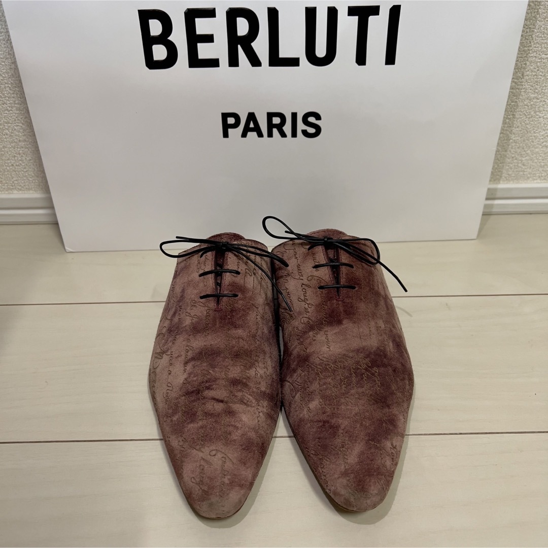 Berluti(ベルルッティ)のベルルッティ　カリグラフィースクリットスウェードサンダル メンズの靴/シューズ(スリッポン/モカシン)の商品写真