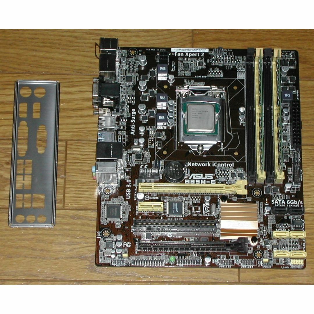 ASUS　B85M-E  LGA1150　i3 4160　4Gメモリ2枚付きPC/タブレット