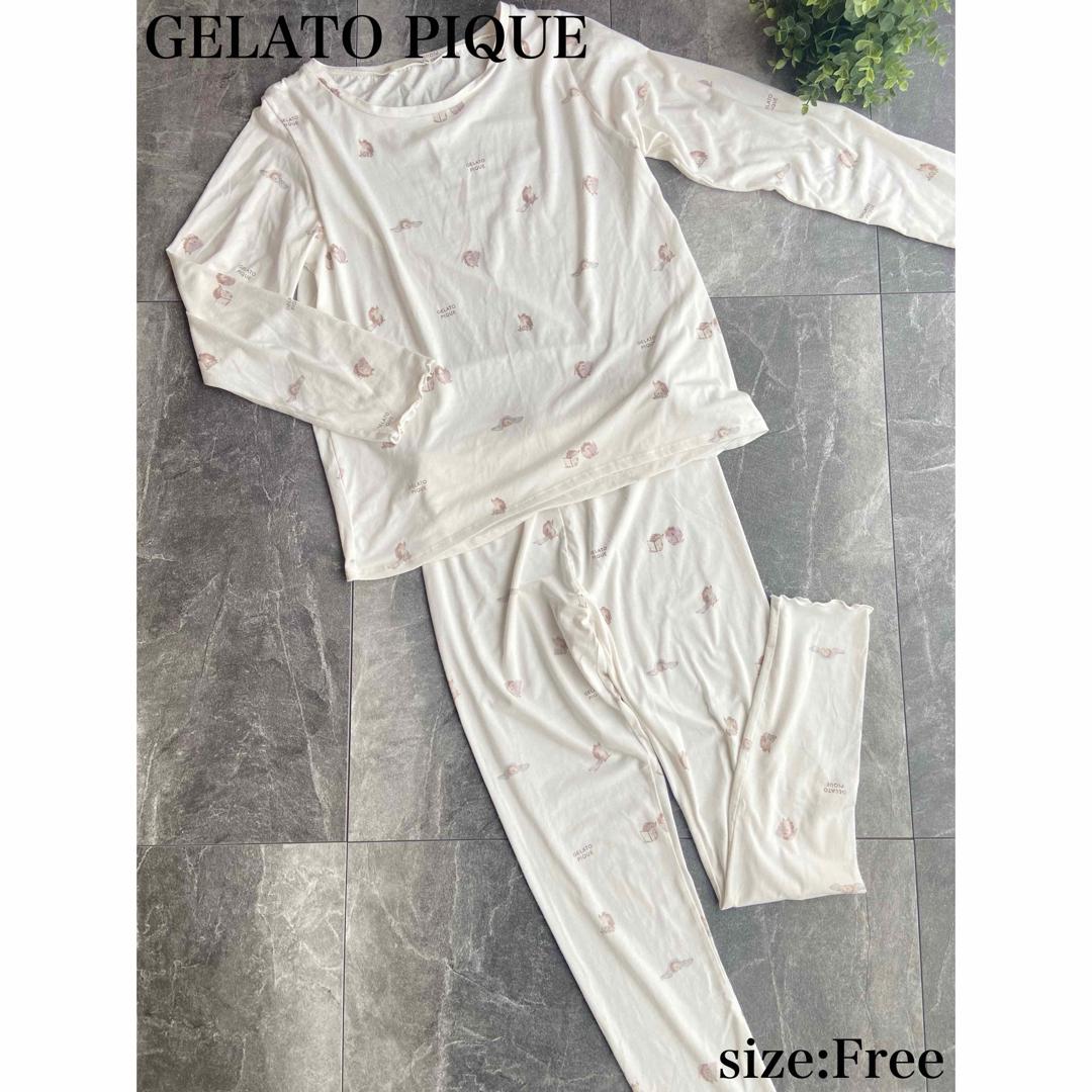 gelato pique - GELATO PIQUE ジェラピケ パジャマ 上下セット gelato pique - GELATO PIQUE ジェラピケ パジャマ 上下セット