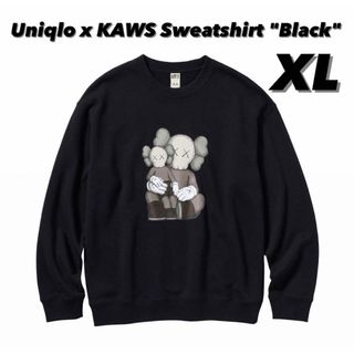 ユニクロ(UNIQLO)の【新品】Uniqlo x KAWS Sweatshirt "Black"(スウェット)