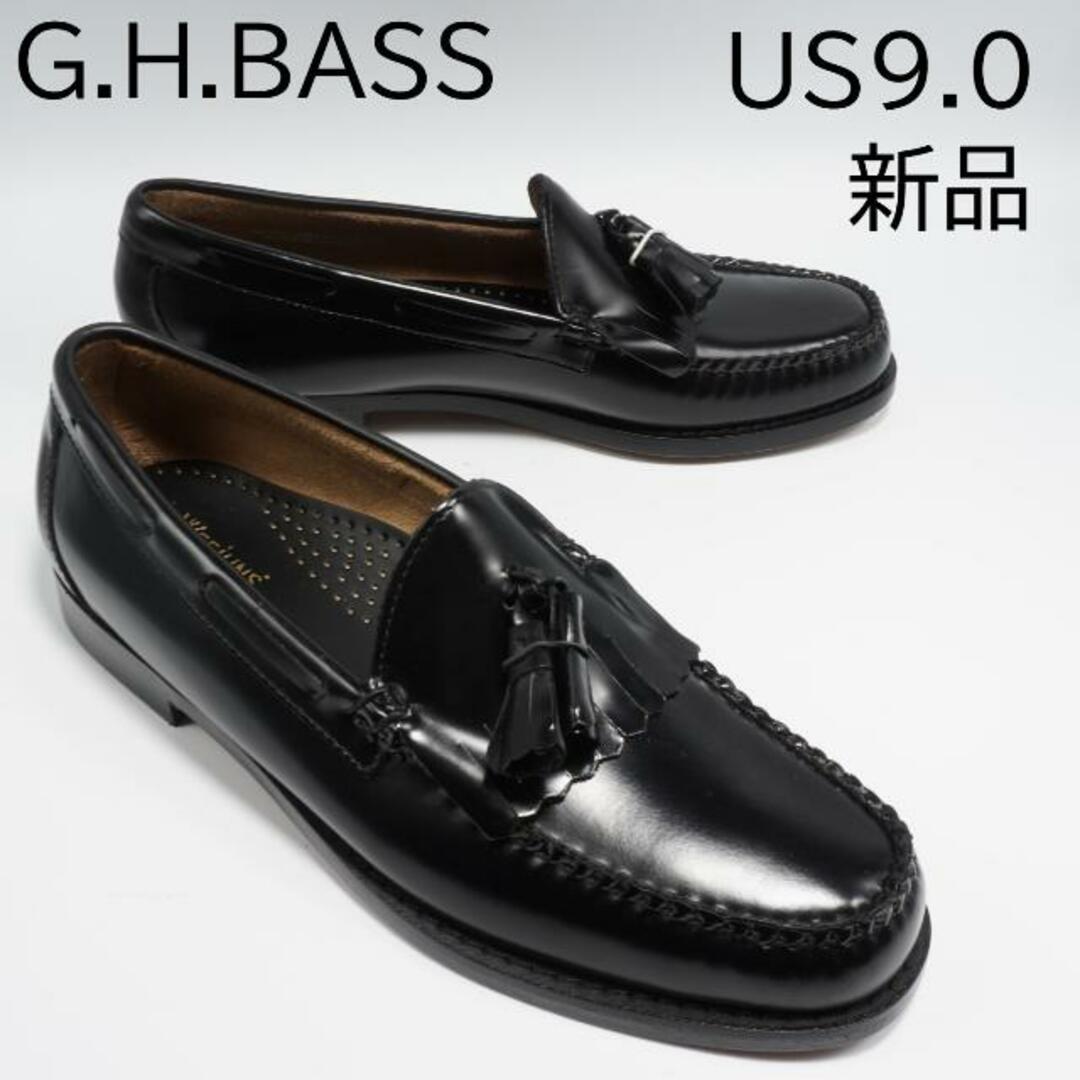 G.H.BASS LAYTON (レイトン)  BLACK 【幅狭 Width:D】 バス キルトタッセル ブラック ≪ＵＳＡ直輸入・正規品≫