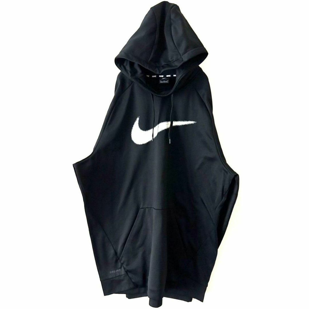 ナイキ NIKE ロゴ ドライフィット パーカー 2XL ブラック 黒 2