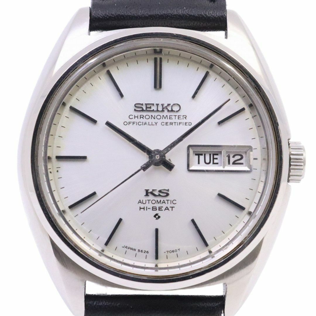 クロノメーター自動巻き防水性SEIKO キングセイコー 56KS 1972年製 ハイビート クロノメーター自動巻き メンズ 腕時計 デイデイト 社外ベルト 5626-7060