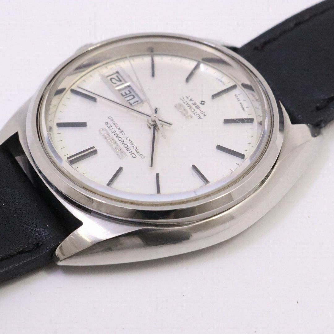 SEIKO キングセイコー 56KS 1972年製 ハイビート クロノメーター自動巻き メンズ 腕時計 デイデイト 社外ベルト 5626-7060