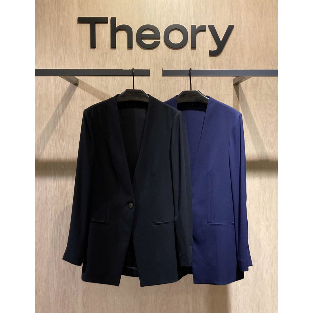 Theory 23ss ノーカラージャケットレディース