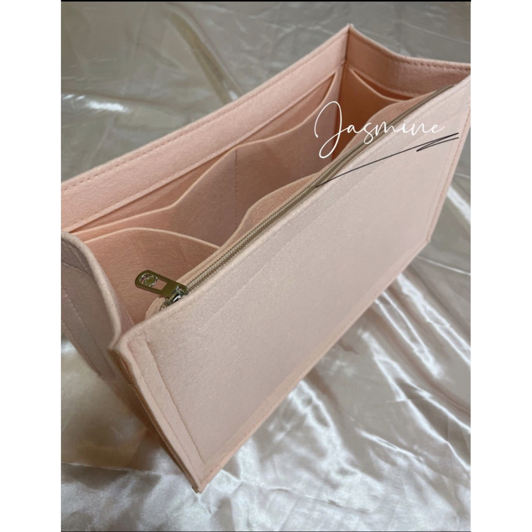 ブックトート　幅36cm用　ミディアムサイズ　バッグインバッグ　さくらピンク レディースのバッグ(その他)の商品写真