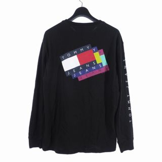 アザー(other)のトミージーンズ TOMMY JEANS ロゴ プリント Tシャツ  L 黒 (Tシャツ/カットソー(七分/長袖))