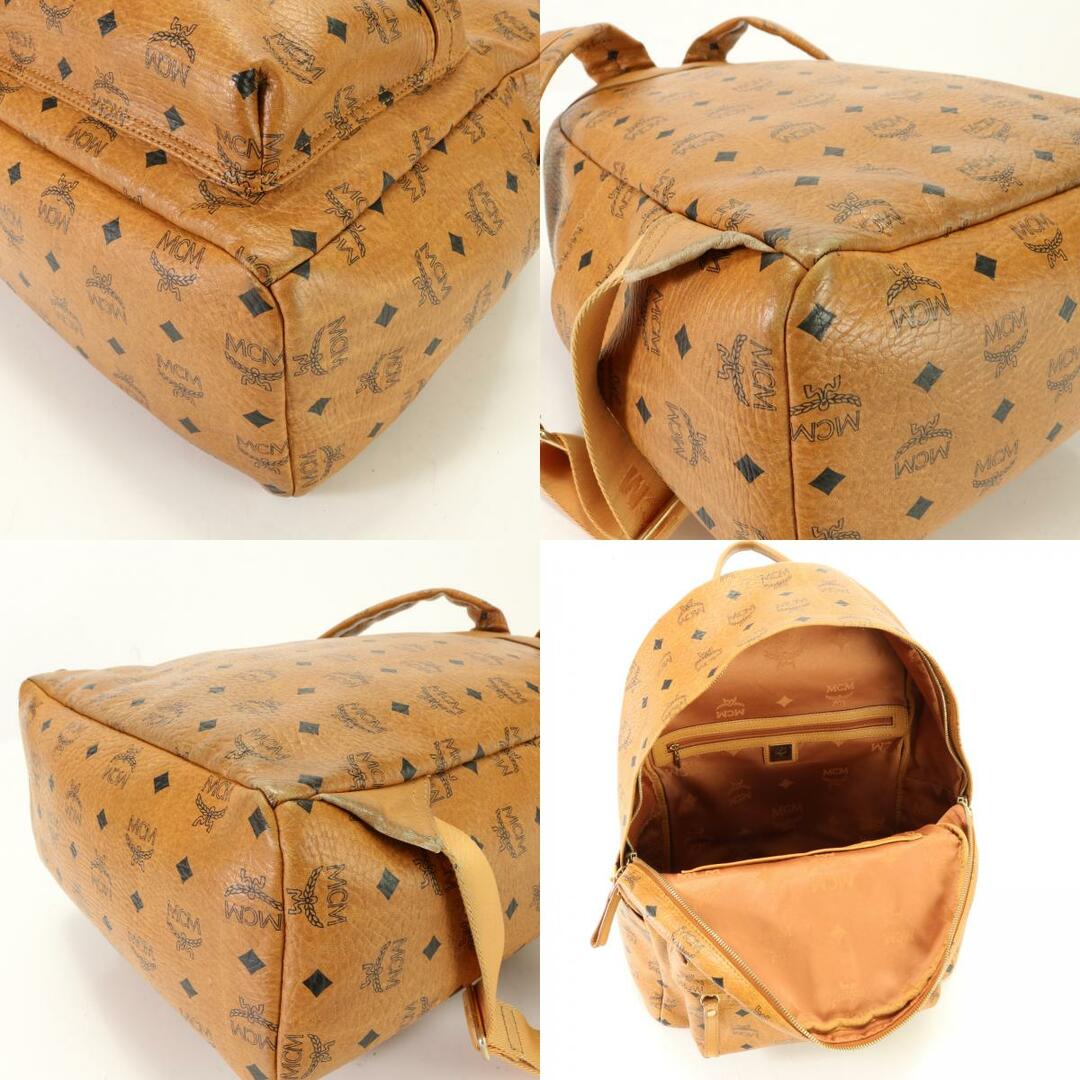 ■美品■MCM エムシーエム■ヴィセトス リュックサック リュック バックパック ショルダー スタッズ 人気 ブラウン メンズ EJT 1016-E29 8