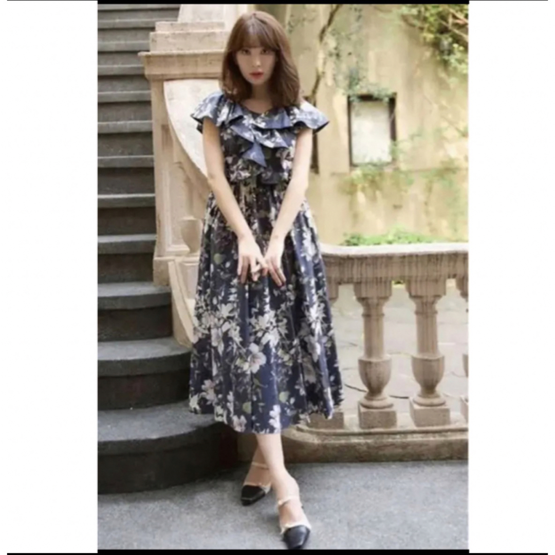 herlipto♡Anemone Ruffled Long Dress