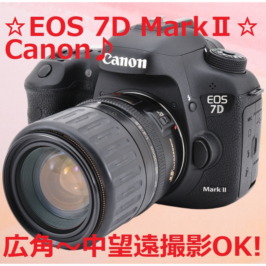 広角～中望遠撮影OK Canon キャノン EOS 7D MarkⅡ #6300