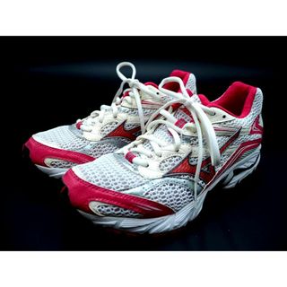 ミズノ(MIZUNO)のMIZUNO ミズノ ウェーブネクサス５ ランニングシューズ スニーカー size25/白ｘピンク ■■ レディース(スニーカー)