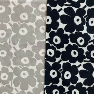 マリメッコ(marimekko)のマリメッコ　ピックイネンウニッコ　はぎれ　２種(生地/糸)